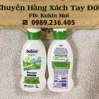 Sữa tắm bobini Vegan cho bé 🇩🇪 Xách tay Đức 🇩🇪