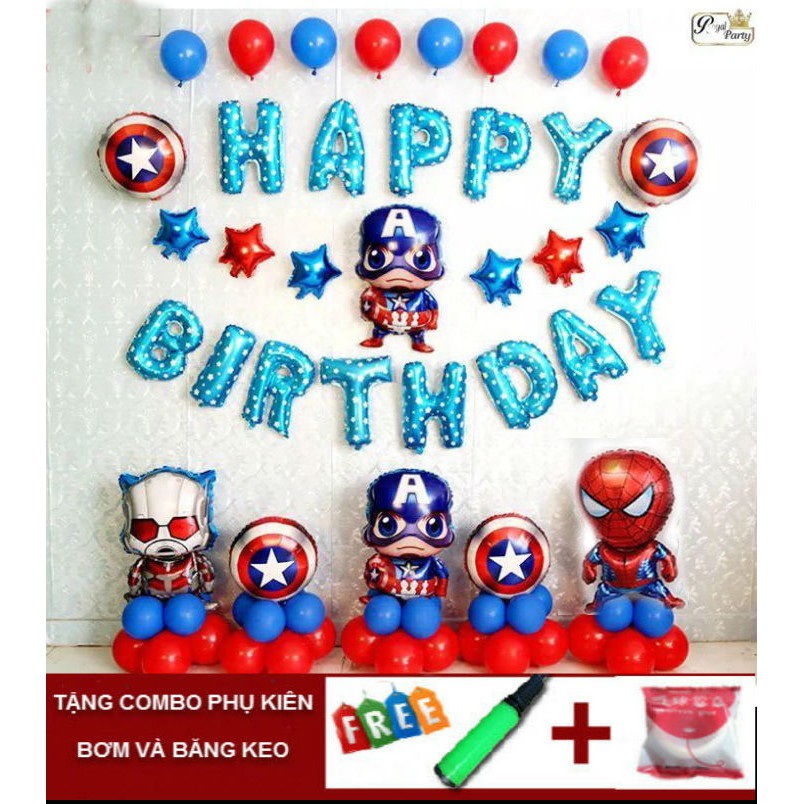 Set bóng siêu anh hùng cho bé trai