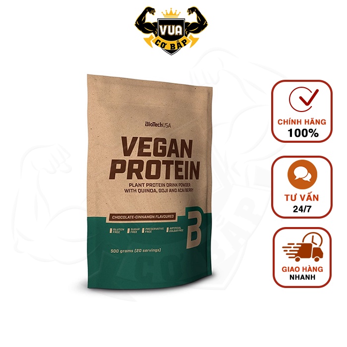 Whey Protein Thực Vật Vegan Protein BiotechUSA 500g