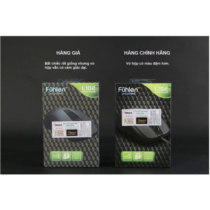 Chuột Game Fuhlen L102 Hồng / Đen Chính hãng