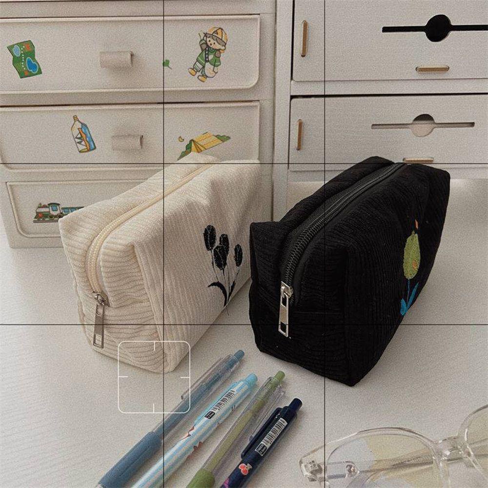 Túi Đựng Mỹ Phẩm DYRUIDOJ Hình Vuông Họa Tiết Hoa Đa Năng Thời Trang Cho Nữ