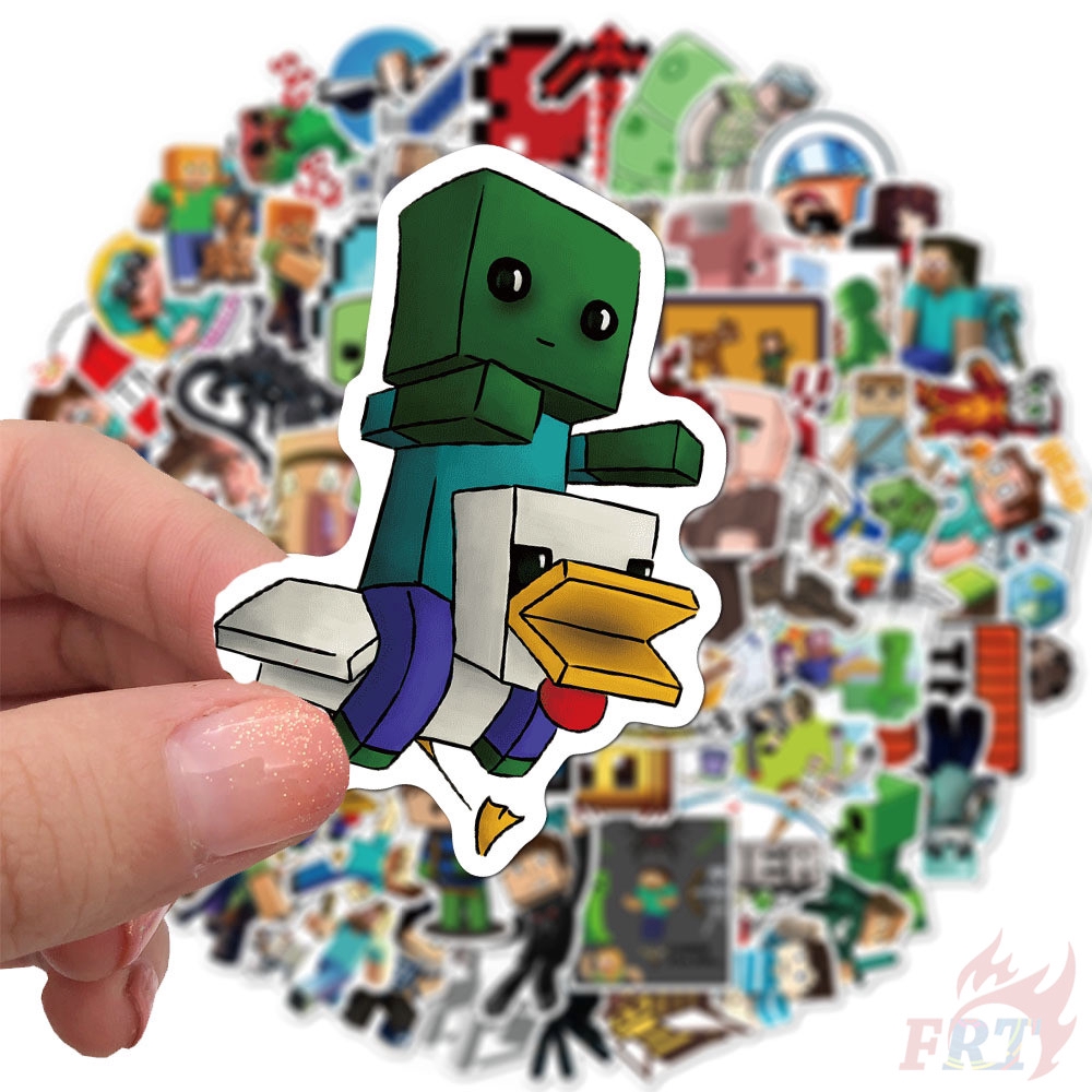 100 chiếc/ bộ hình dán Doodle Games Minecraft Series A cho hành lý thời trang máy tính xách tay ván trượt tự làm