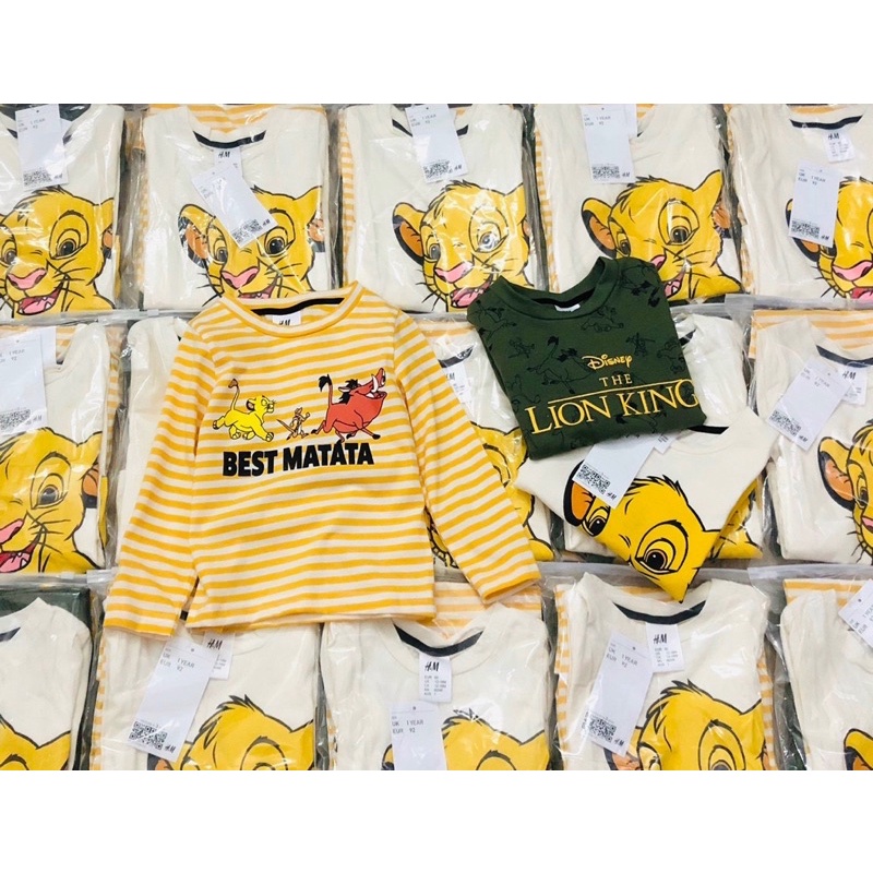 [GIÁ TỐT]SET 3 ÁO LION DÀI TAY THU ĐÔNG COTTON