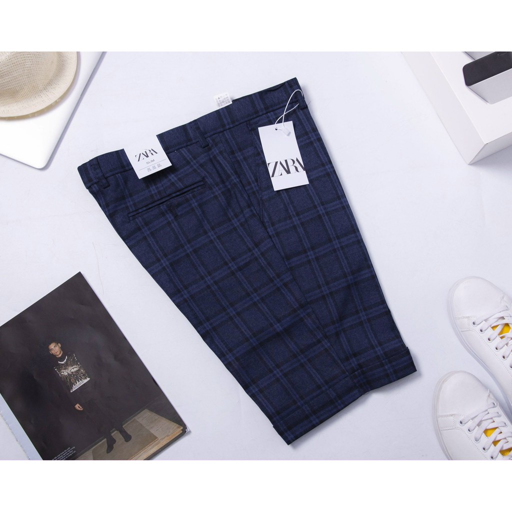 Quần short âu nam ZA.RA kẻ cao cấp | BigBuy360 - bigbuy360.vn