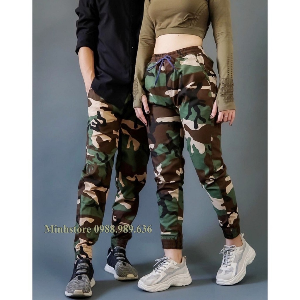 Quần JOGGER KAKI nam nữ rằn ri trẻ trung cá tính hàng đẹp