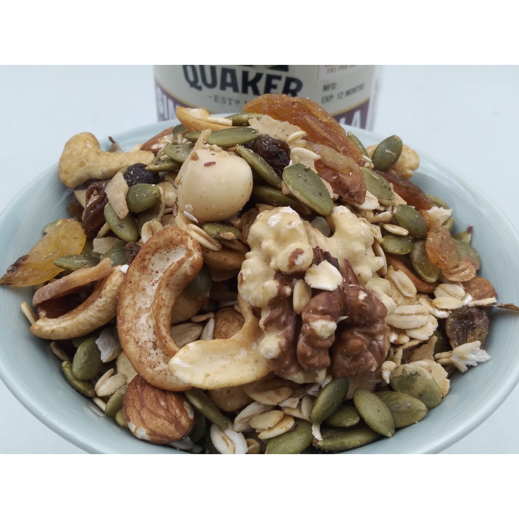 500Gr Granola siêu hạt ăn kiêng giảm cân không đường với hơn 12 loại hạt dinh dưỡng nhập từ Úc (5%yến mạch)