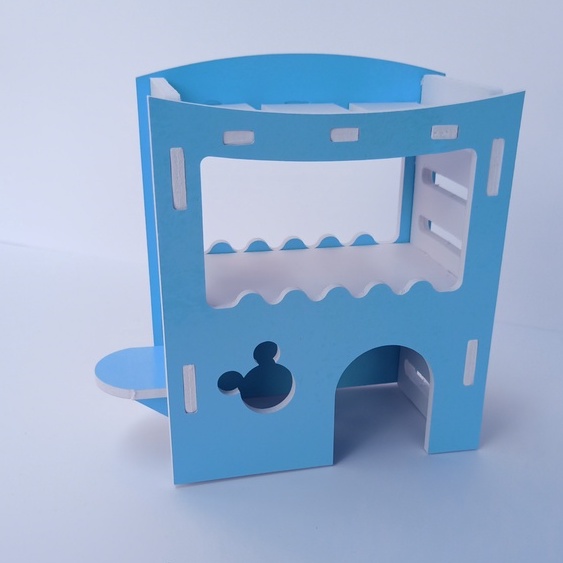 Nhà ngủ thể thao cho hamster kích thước 12.5x14x7cm - XNTC14