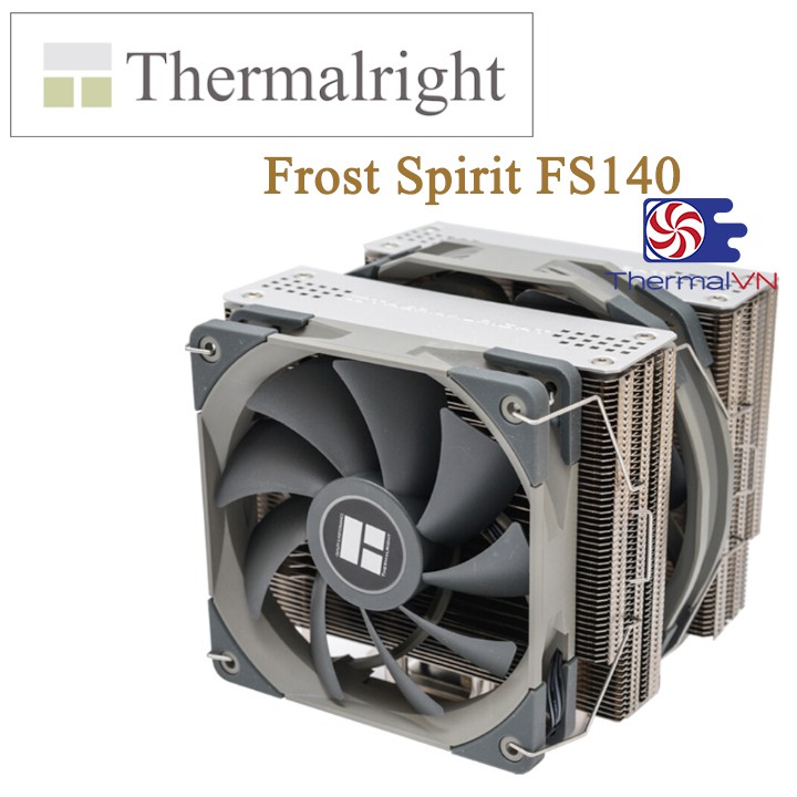 Quạt tản nhiệt cpu Thermalright Frost Spirit FS140 - 4 ống mạ Nickel, tản tháp 2 quạt, đối thủ của Noctua NH-D15