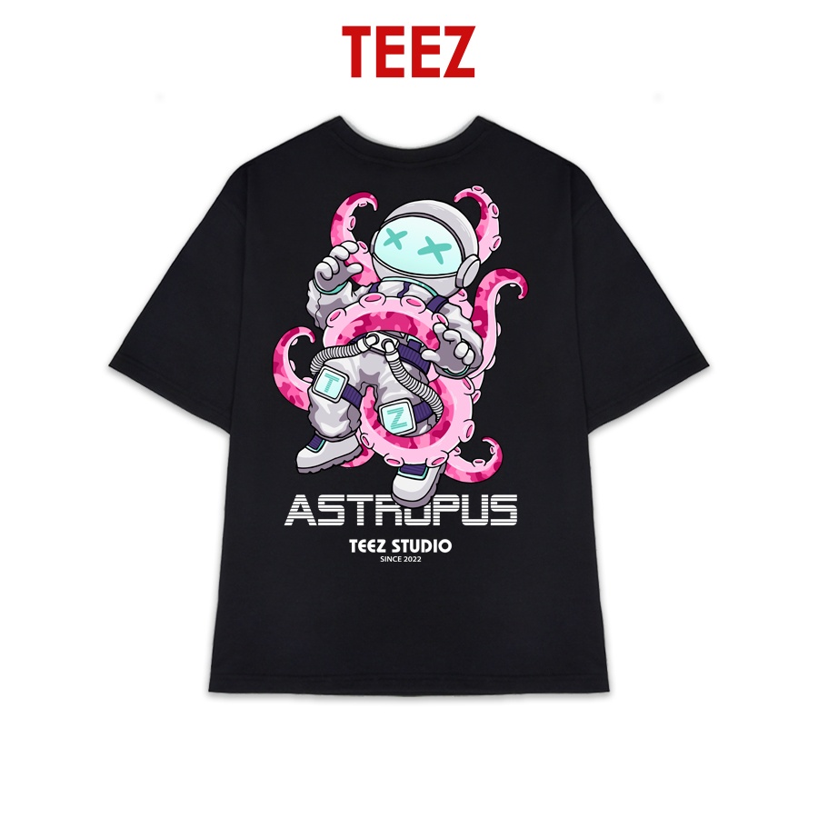 Áo Thun TeeZ Form Rộng Tay Lỡ Unisex Nam Nữ, Áo Phông Freesize Oversize TZ1001A !