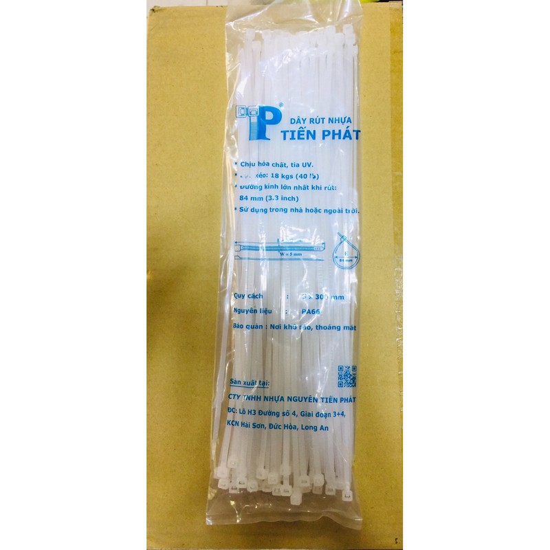 Dây rút-dây thít trắng 10-15-20-25-30-40 cm