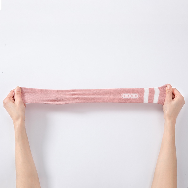 Vớ Cotton Cao Qua Gối Dày Dặn Họa Tiết Kẻ Sọc Màu Sắc Trơn Giữ Ấm Mùa Thu Cho Bé
