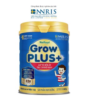 Spdd sữa công thức growplus+ xanh 900g lon - ảnh sản phẩm 1