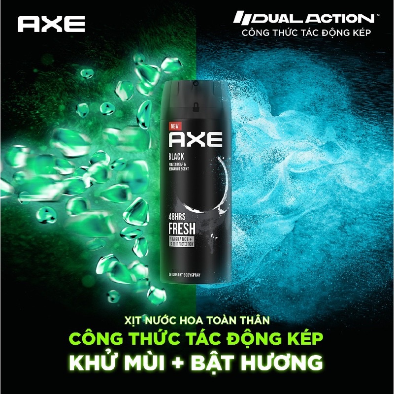 Xịt khử mùi nam AXE 150ml hương thơm cá tính mạnh mẽ