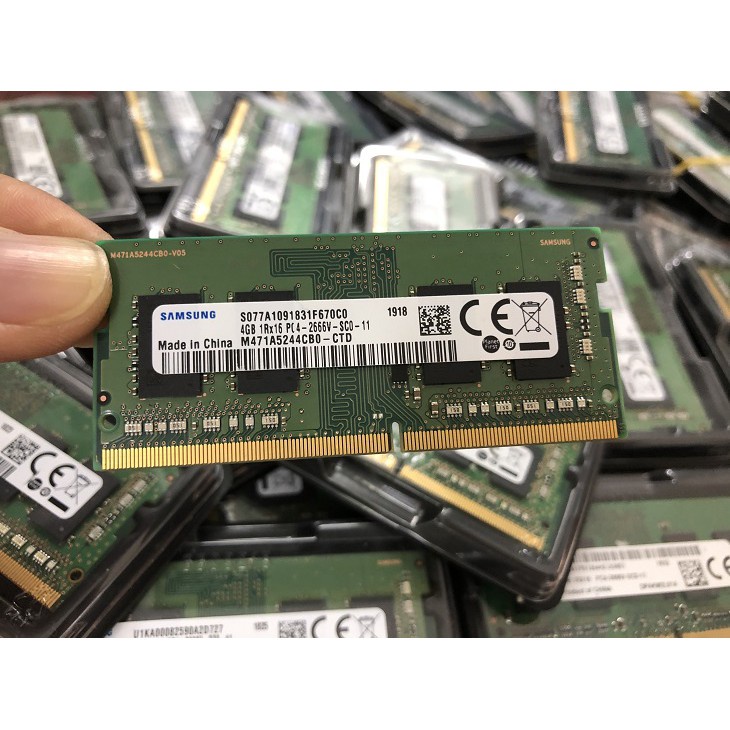 ⊕☬✉Ram Laptop Samsung 4GB DDR4 2666MHz - Bảo hành 36 tháng