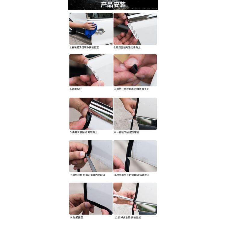 Dây Cao Su Viền Cửa Xe Hơi Hình Chữ U 5.6m