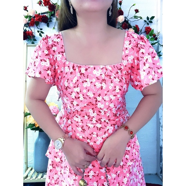 ĐẦM HOA NHÍ 3 Tầng MẪU HÈ 2022