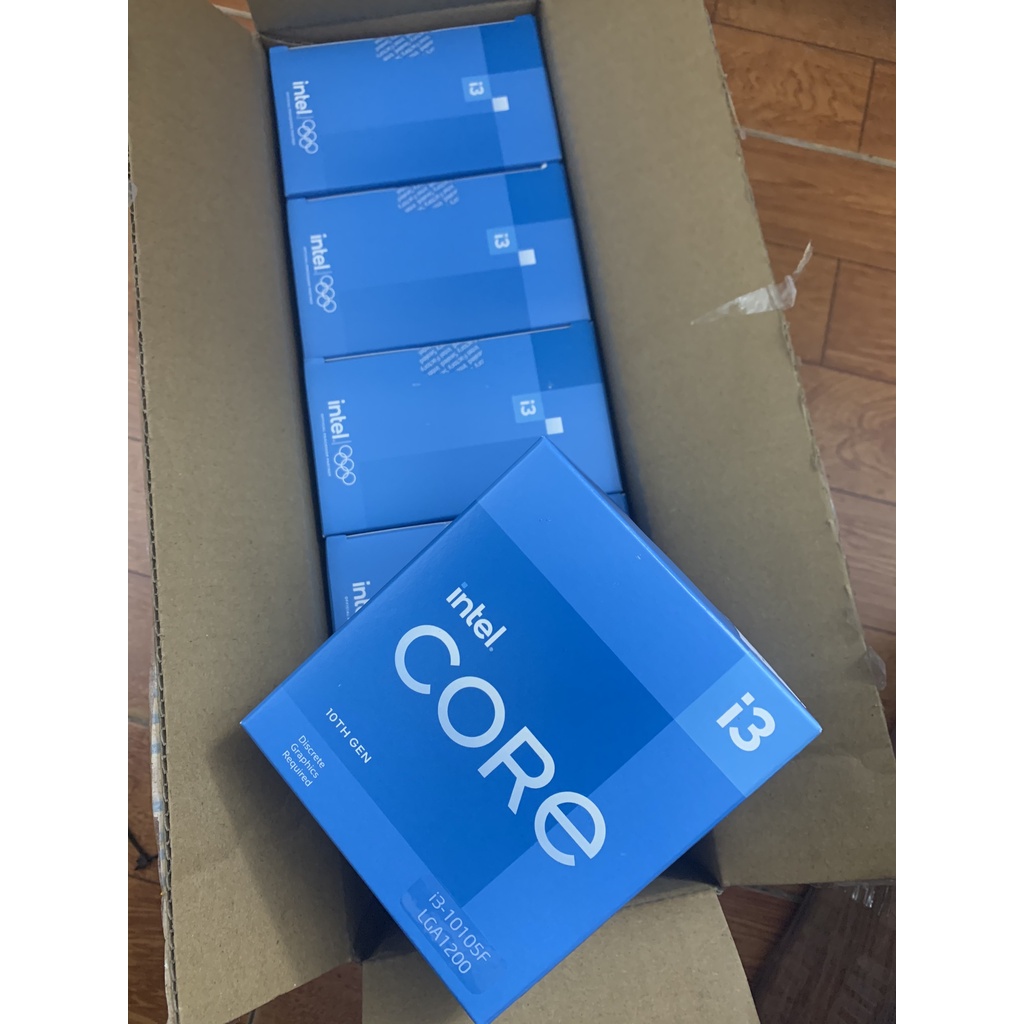 CPU Intel Core i3-10105F (3.7GHz turbo up to 4.4Ghz, 4 nhân 8 luồng, 6MB Cache, 65W) - Socket Intel 