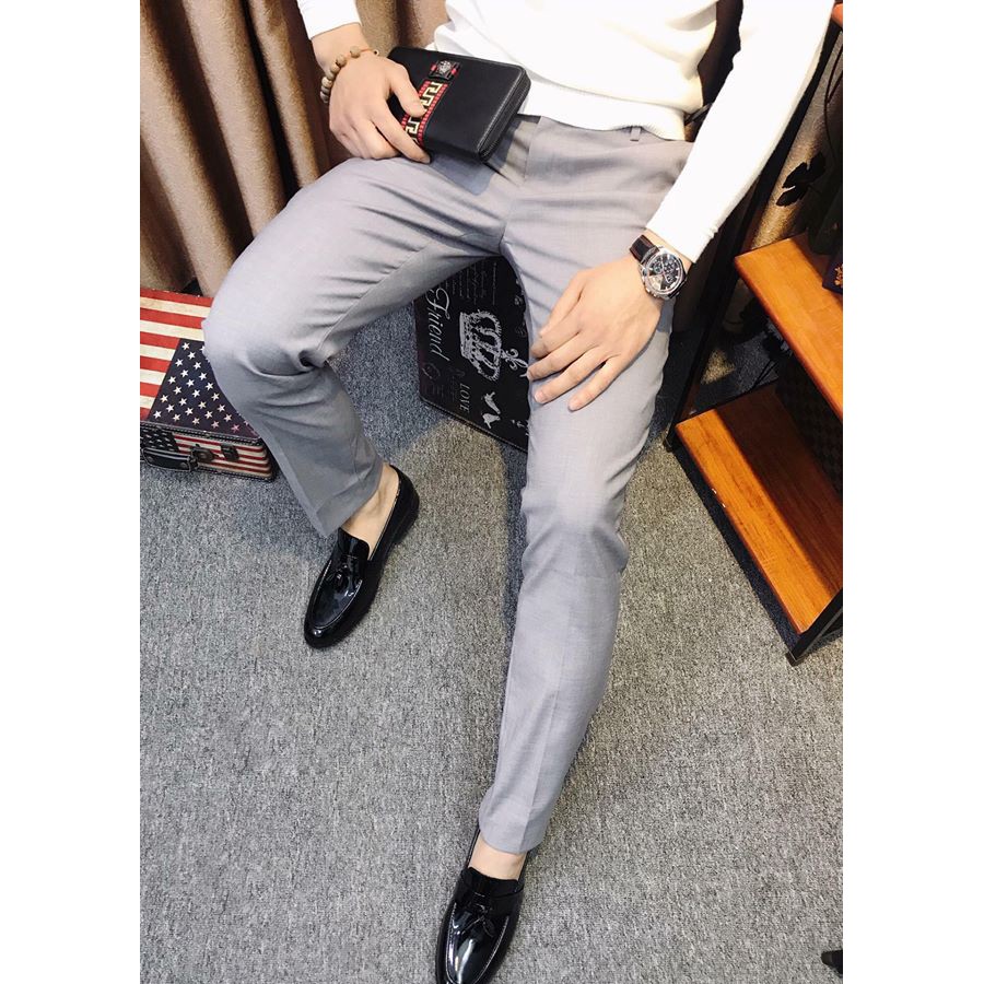 Quần Âu Đen Hàn Quốc Dáng Ôm Công Sở