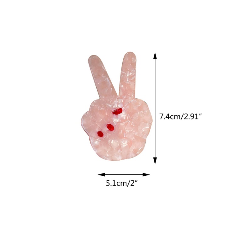 Kẹp Tóc Chống Trượt Hình Cử Chỉ Dễ Thương Cho Nữ