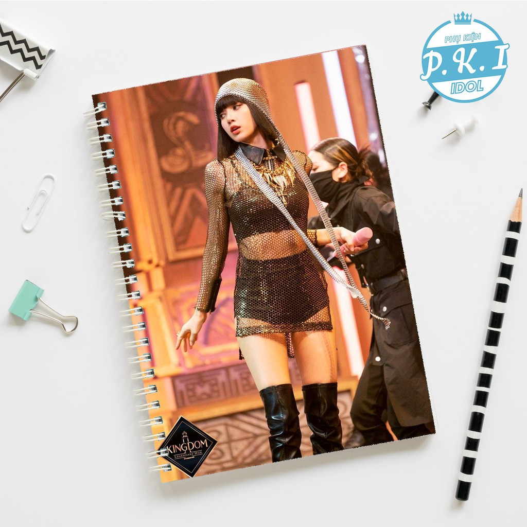 Sổ Còng Notebook In Hình Idol Lisa Blackpink - Kingdom