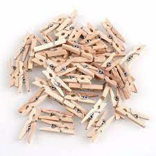Kẹp Ảnh Gỗ Thông Trang Trí Size 3.5x0.7cm Kẹp Hình Kẹp Giấy Bằng Gỗ Decor Trang Trí Paper Clips Nhiều Màu