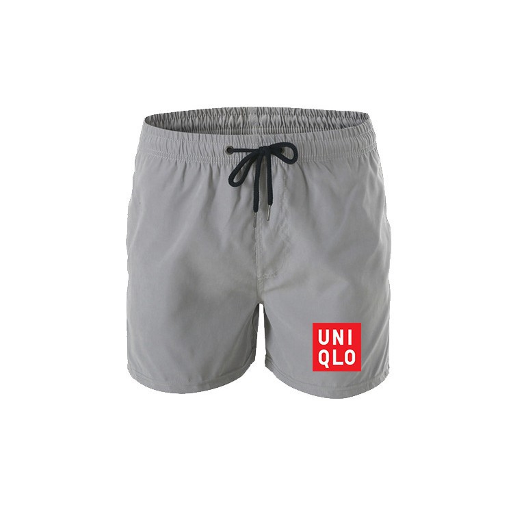Quần ngắn đi biển in logo Uniqlo thiết kế năng động dành cho nam