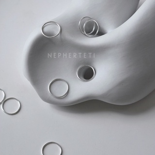 Nhẫn basic trơn bản 1mm bạc 925 - Nepherteti