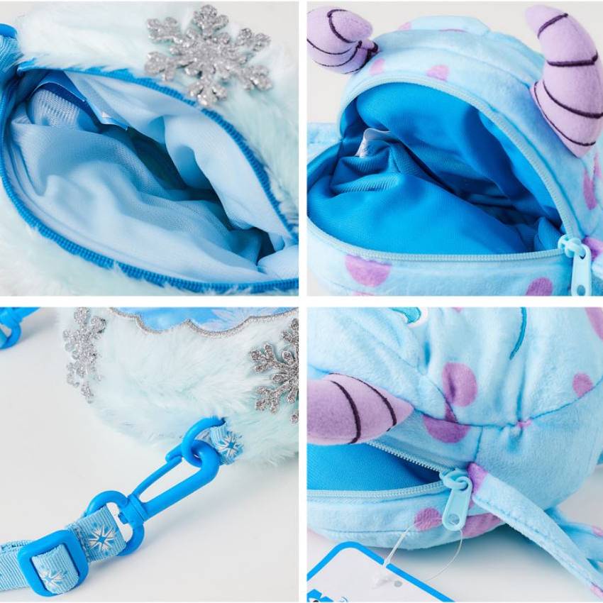 DISNEY Túi Đeo Chéo Hình Chuột Mickey / Minnie Phủ Lông Thời Trang Xinh Xắn Cho Bé Gái