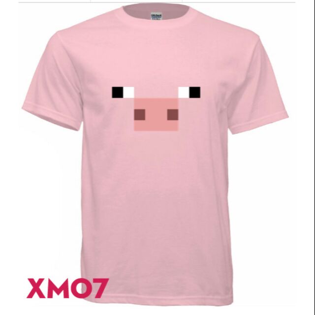 Áo thun Minecraft Pig Face.