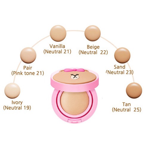 Phấn nước trang điểm cho da căng bóng tự nhiên khỏe khoắn Missha Glow Tension Line Friends Edition màu 21 (Hàn Quốc) | BigBuy360 - bigbuy360.vn