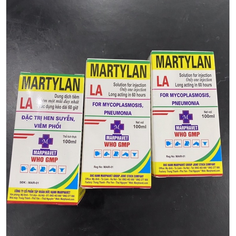 1 lọ MARTYLAN khò khè trên gà