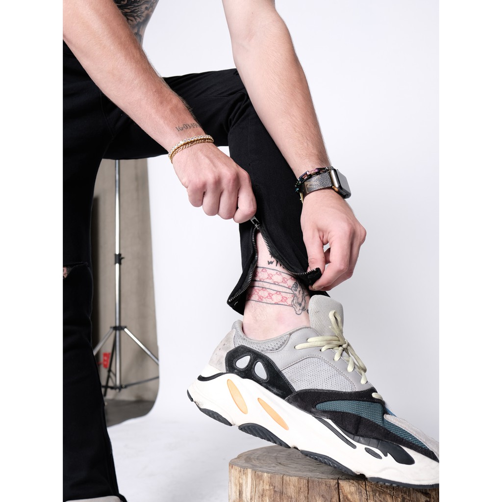 Quần ZOMBIE® Destroyed Zipper In Black | BigBuy360 - bigbuy360.vn