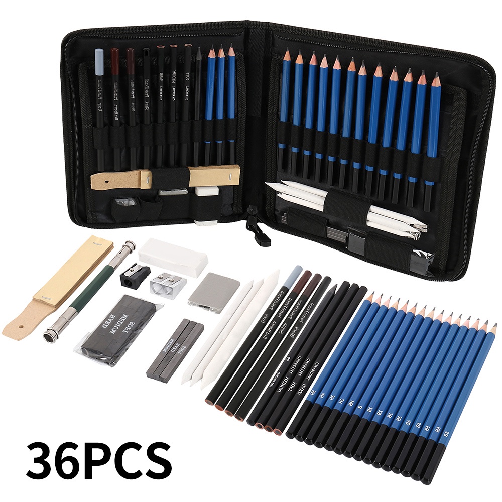 Set 36 Bút Chì Vẽ H&amp;B Chuyên Nghiệp
