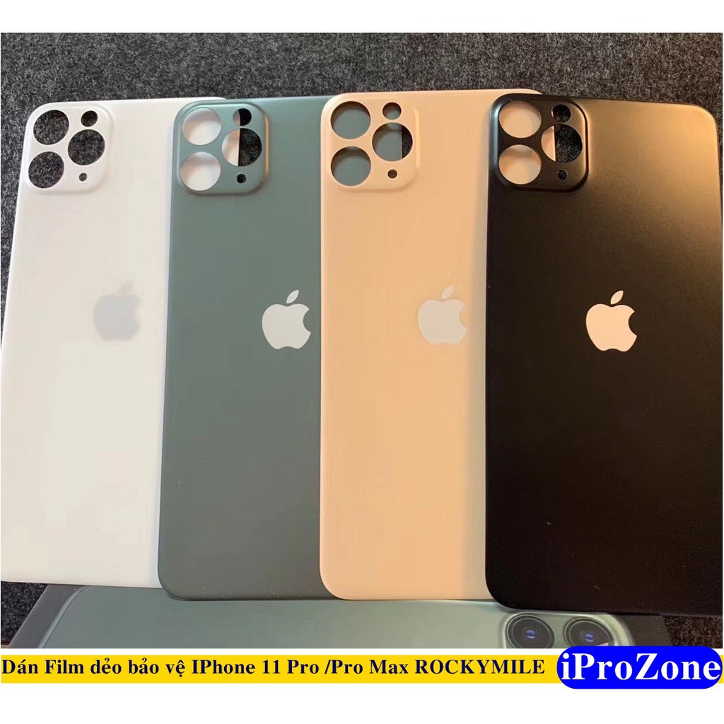 Film nhám mầu bảo vệ lưng IPhone 11 Pro & 11 Pro Max chống sốc , chống xước chính hãng ROCKYMILE