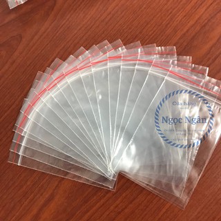 TÚI ZIP CHỈ ĐỎ ĐỦ SIZE SET 100GRAM
