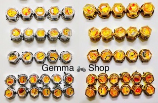 Chụp ốc sticker trang trí xe máy