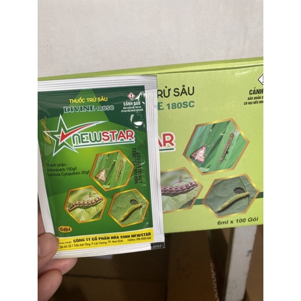 6ml Diệt Sâu Tơ, Sâu Xanh, Sâu Đ-ục Lá, Sâu Vẽ Bùa, Nhện Đỏ…trên rau màu, đậu đỗ, bắp cải,su hào