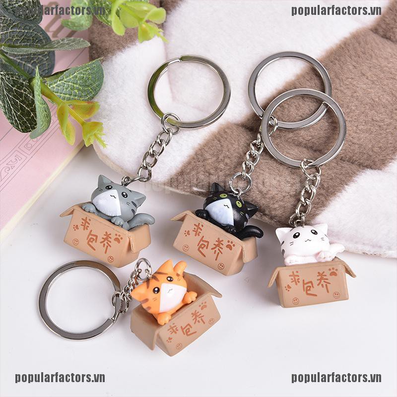 Móc Khóa Hình Mèo Hoạt Hình Dễ Thương
