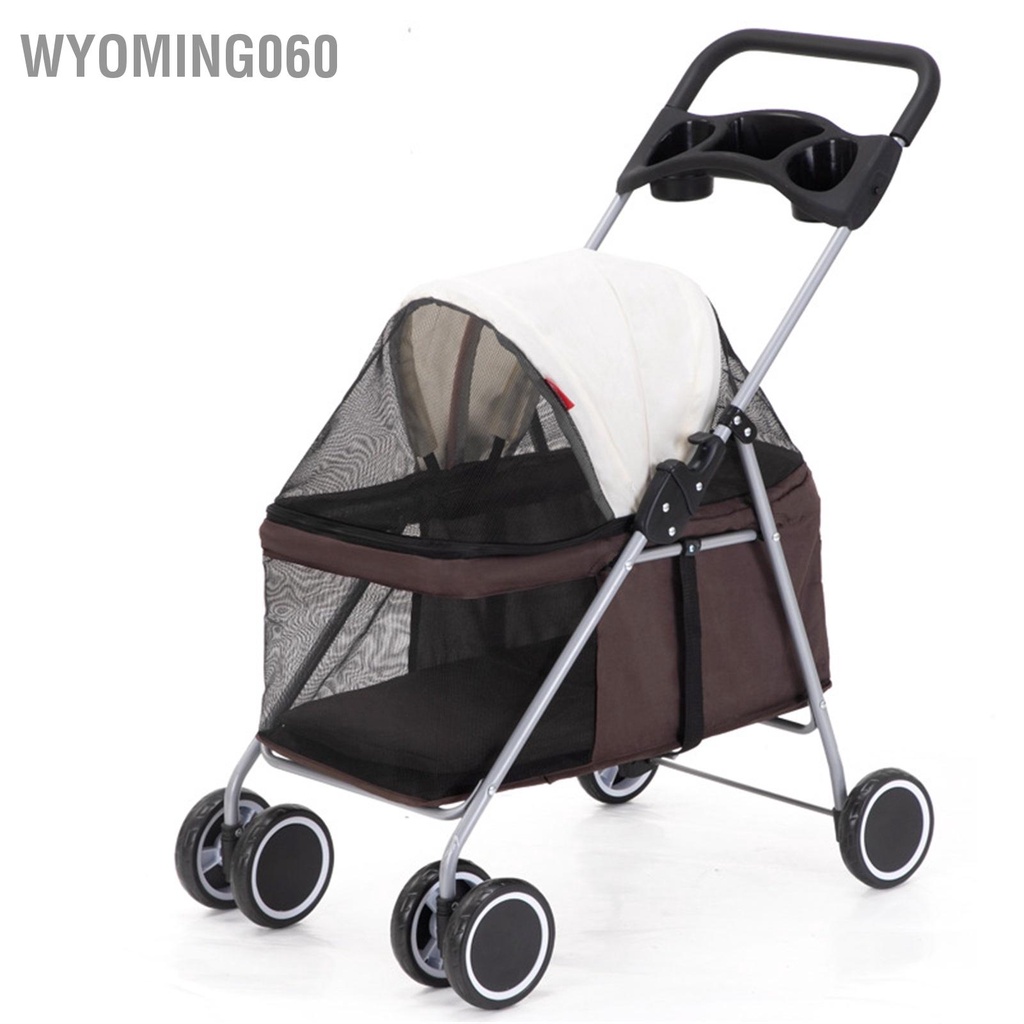 [Hàng Sẵn] Xe thú cưng gấp di động ngoài trời cho mèo và chó【Wyoming060】