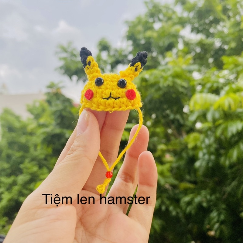 Mũ nón cho hamster hình pika chu