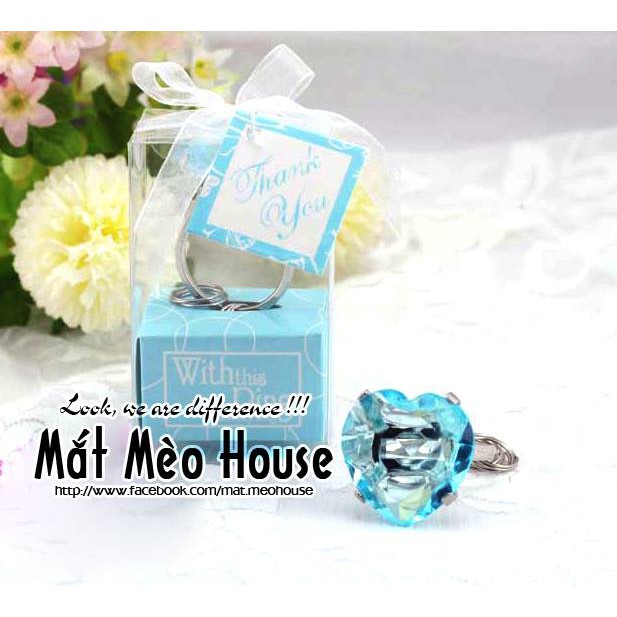 Móc khóa nhẫn kim cương
