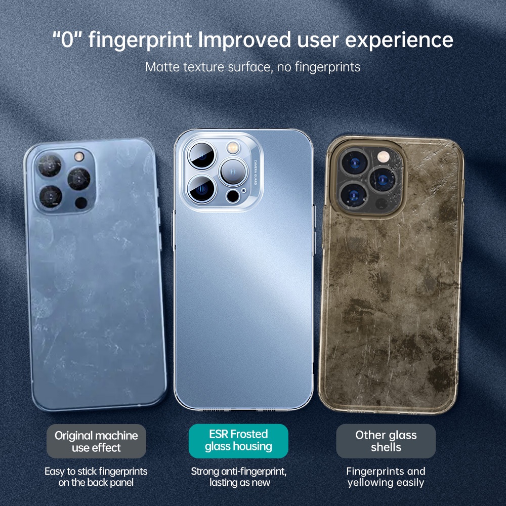 Esr Ốp Điện Thoại Mặt Nhám Trong Suốt Chống Dấu Vân Tay Cho Iphone 13 13pro 13promax