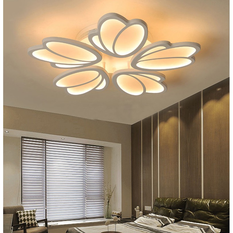Đèn Ốp Trần - Đèn Áp Trần Trang Trí Phòng Khách 3 Chế Độ Sáng Có Điều Khiển Từ Xa - Bảo Hành 12 Tháng