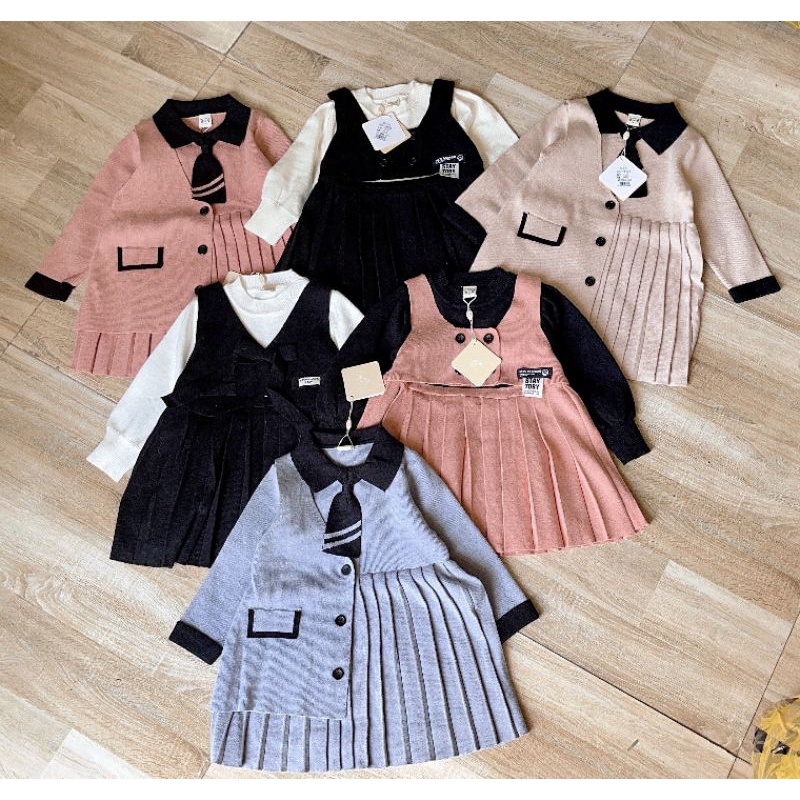 Váy len quảng châu cao cấp cho bé nhiều mẫu