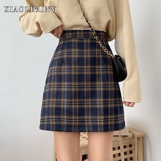 Chân Váy Xiaozhainv Họa Tiết Caro Xinh Xắn Cho Nữ
