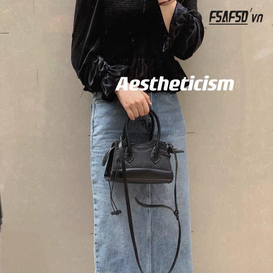 Túi Xách Tay Có Dây Rút Phong Cách Mới Mùa Thu 2022