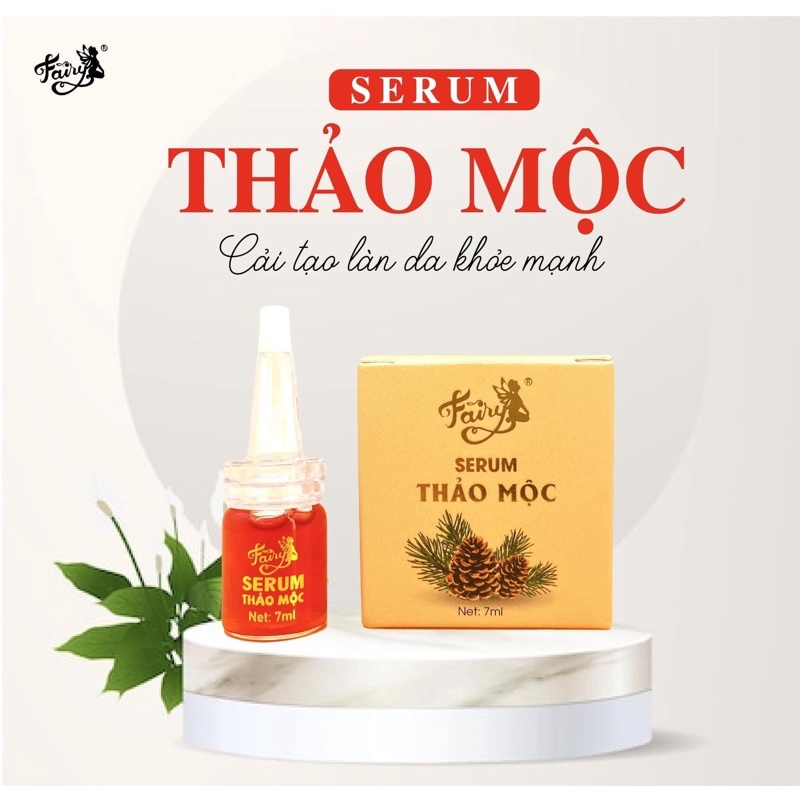 Tinh Chất Serum Thảo Mộc Ngừa Nám Fairy Mini Chiết Xuất Từ Thông Đỏ Làm Sáng Da Hiệu Quả