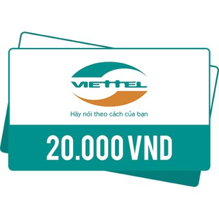 Thẻ nạp điện thoại Viettel 20.000 đ