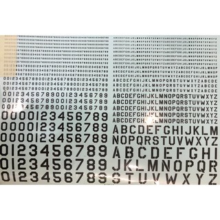 DECAL NƯỚC CHỮ CHO MÔ HÌNH