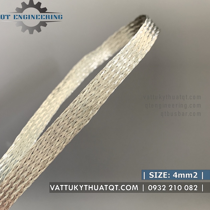 Dây Đồng Bện Mạ Thiếc 4mm2 - Bán lẻ đoạn 1m, 5m